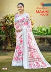 Maahi Vol 6 By Kashvi Linen Printed Sequence Border Bulk Saree Orders In India
